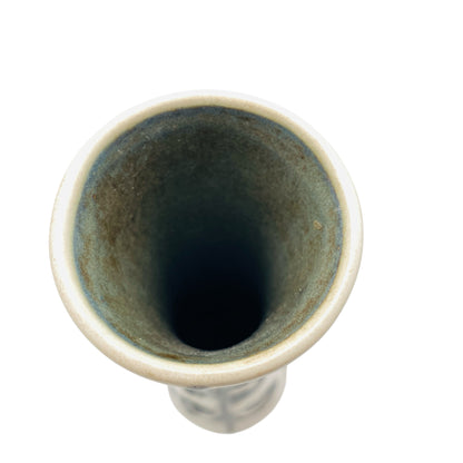 Ilkra Keramik Vase 1035 / 25 Fat Lava beige braun 60er 70er Jahre Mid Century Design