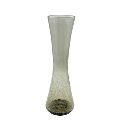Ingrid Glas Vase Rauchglas Craquele 60er 70er Mid Century Vintage