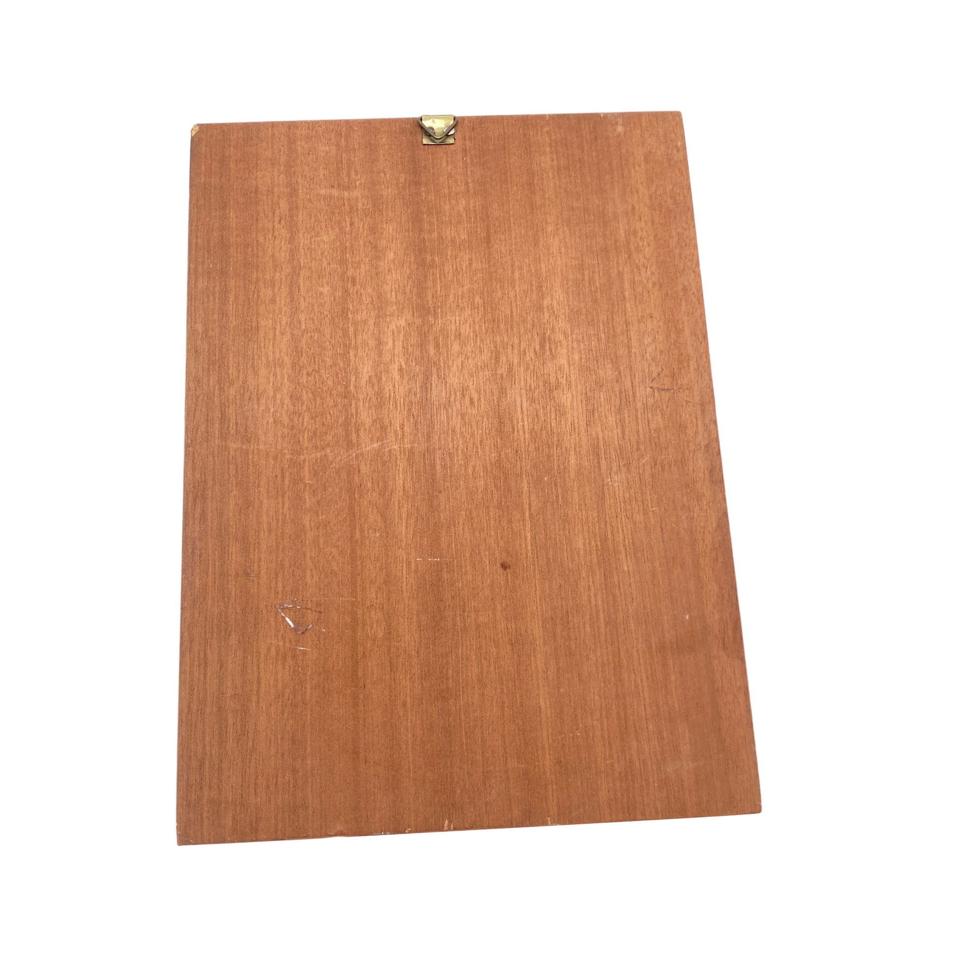 Intarsienbild Holz Teak Fisch Mid Century 50er 60er Lounge
