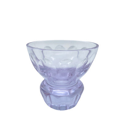 KH Glas Karaffe mit Schnapsgläsern Alexandritglas lila 70er Vintage Gläser