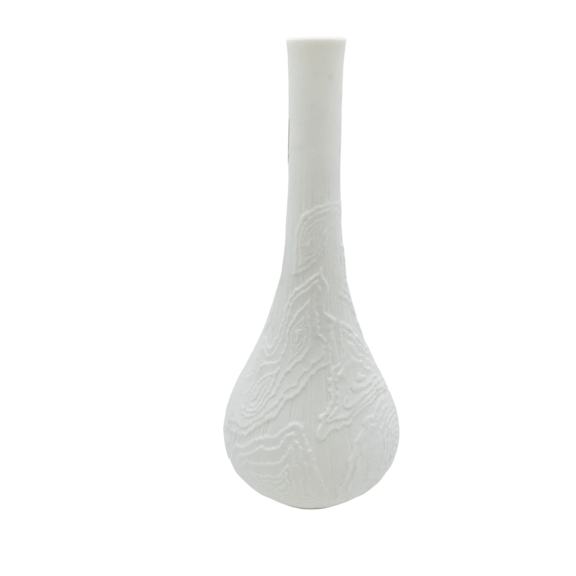 Kaiser Bisquit Porzellan Vase Nr 201 weiß matt 60er 70er Mid Century Vintage