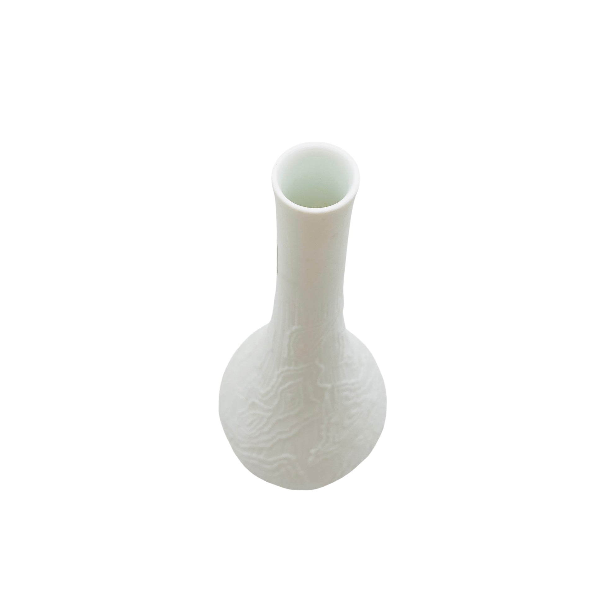 Kaiser Bisquit Porzellan Vase Nr 201 weiß matt 60er 70er Mid Century Vintage
