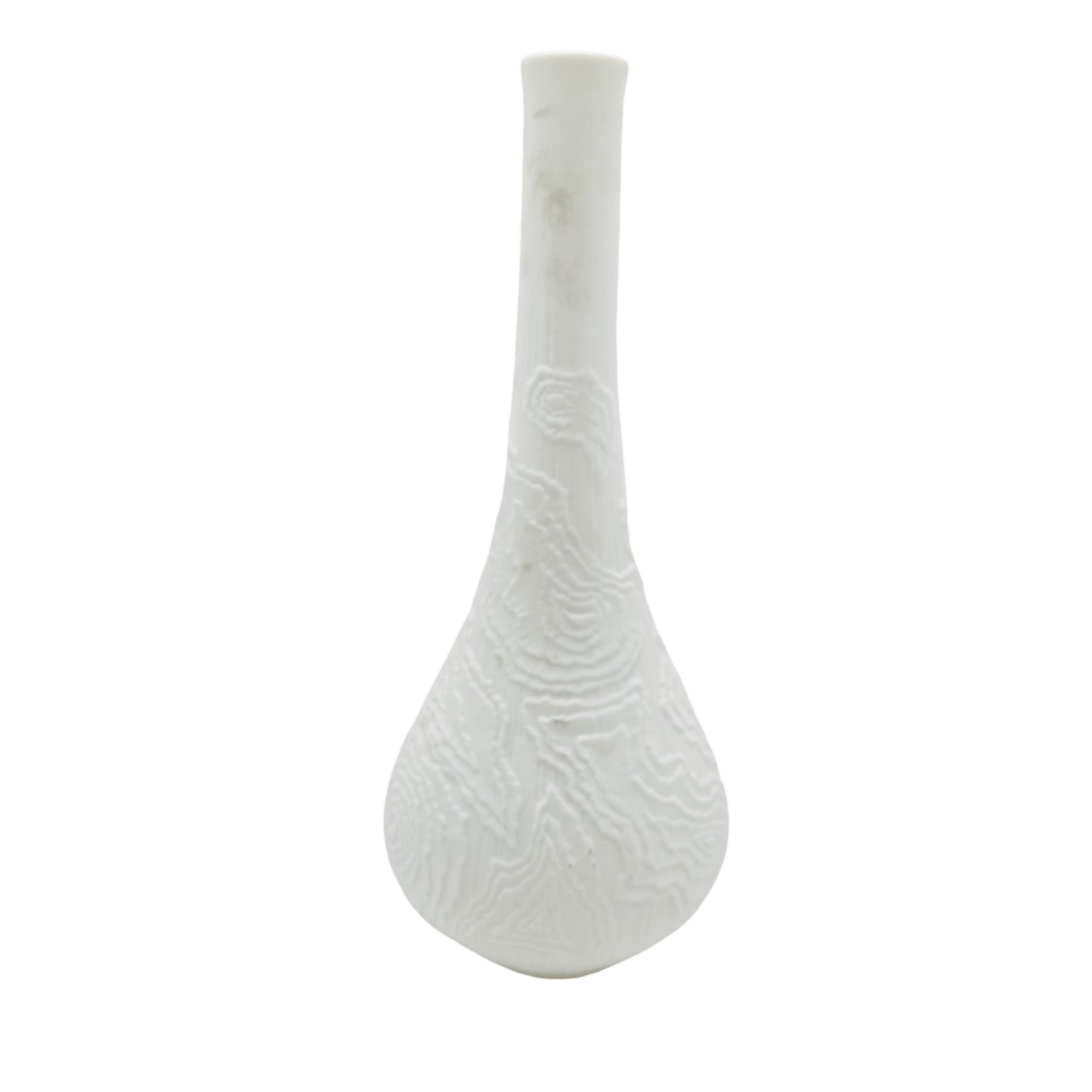 Kaiser Bisquit Porzellan Vase Nr 201 weiß matt 60er 70er Mid Century Vintage