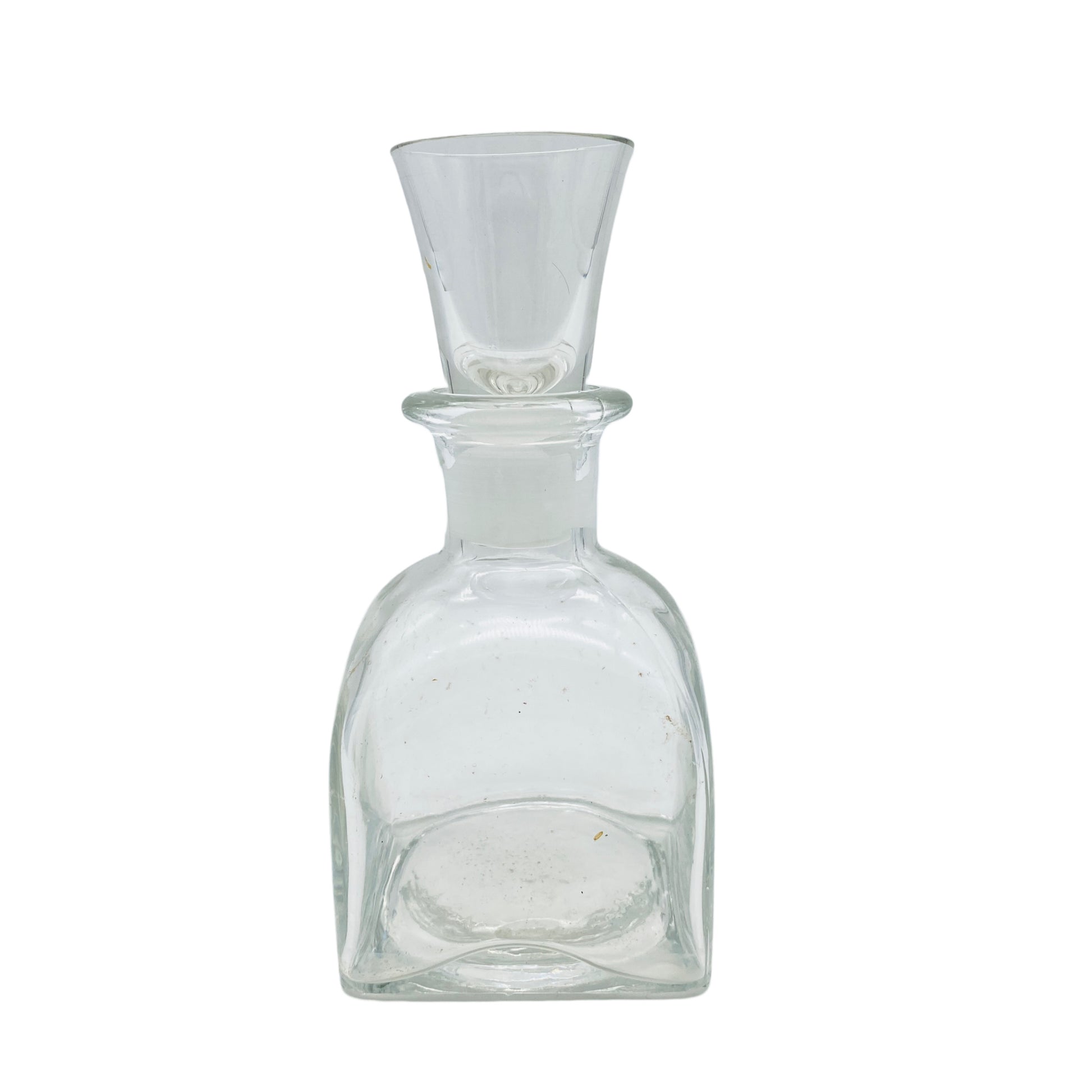 Karaffe Flasche mit Stopfen als Glas Vintage 50er 60er Jahre 