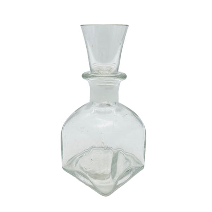 Karaffe Flasche mit Stopfen als Glas Vintage 50er 60er Jahre 