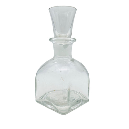 Karaffe Flasche mit Stopfen als Glas Vintage 50er 60er Jahre 