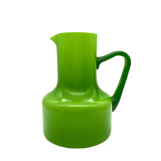Karaffe grün Glas Kanne Vintage 60er 70er Jahre