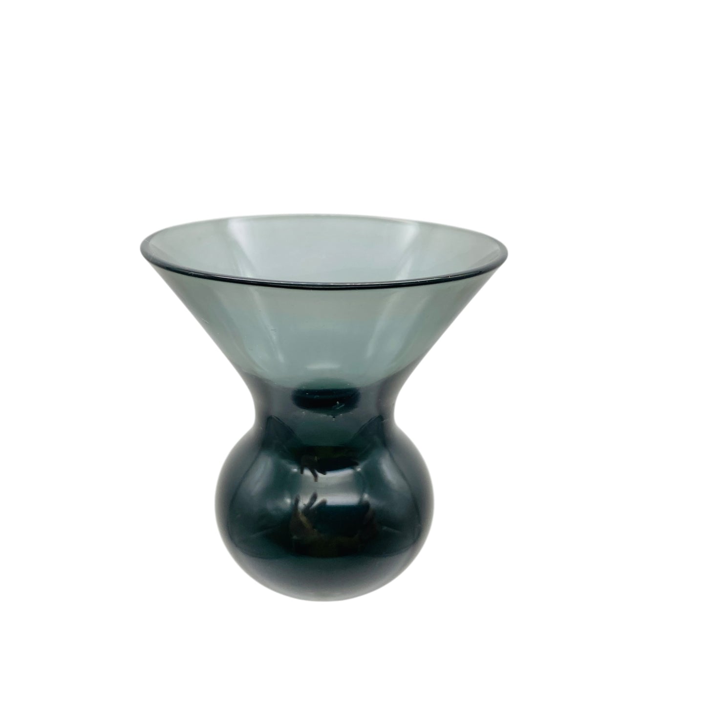 LEICHLINGER Gral Glas Kerzenhalter 50er GRAL Glas Rauchglas grau 30 cm Deko