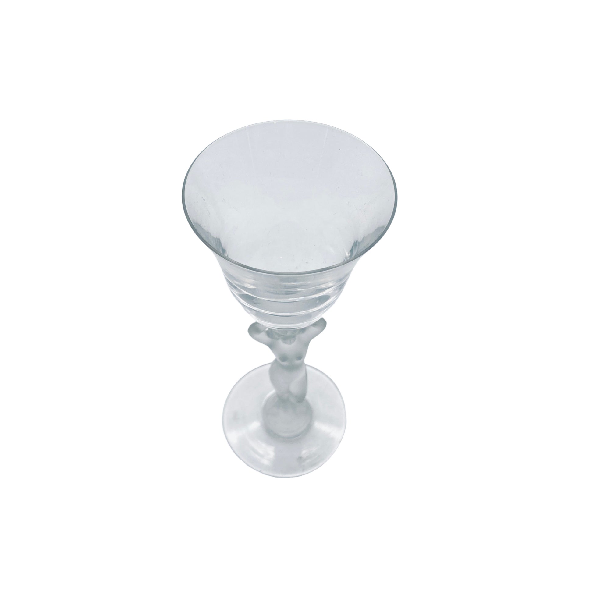 Likörglas Art Deco Stiel Wasser tragende Frau Vintage Glas