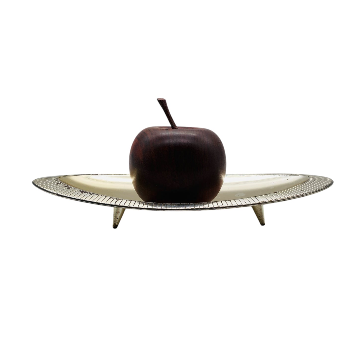 Lutz & Weiss Pforzheim Schale versilbert 50er 60er Jahre L 23 cm Dekoration