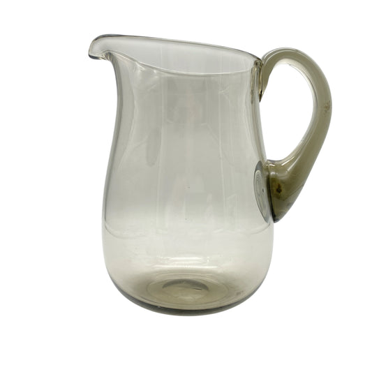 Mid Century Karaffe Rauchglas Krug aus Glas 50er 60er 70er Jahre Vintage Kanne