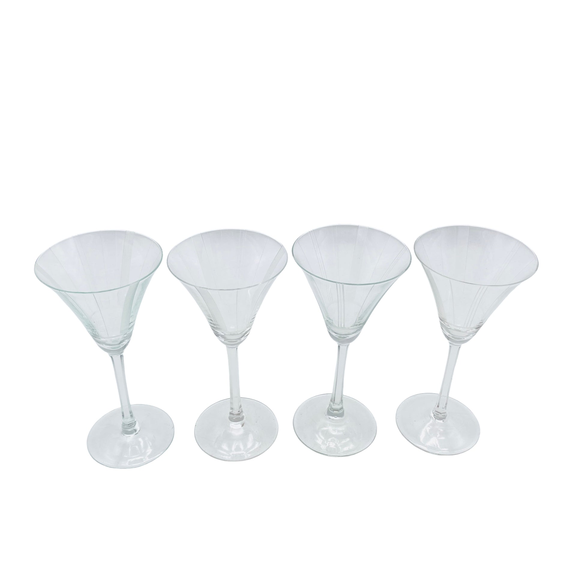 Mid Century Sherrygläser 40er 50er Jahre Vintage Gläser Glas