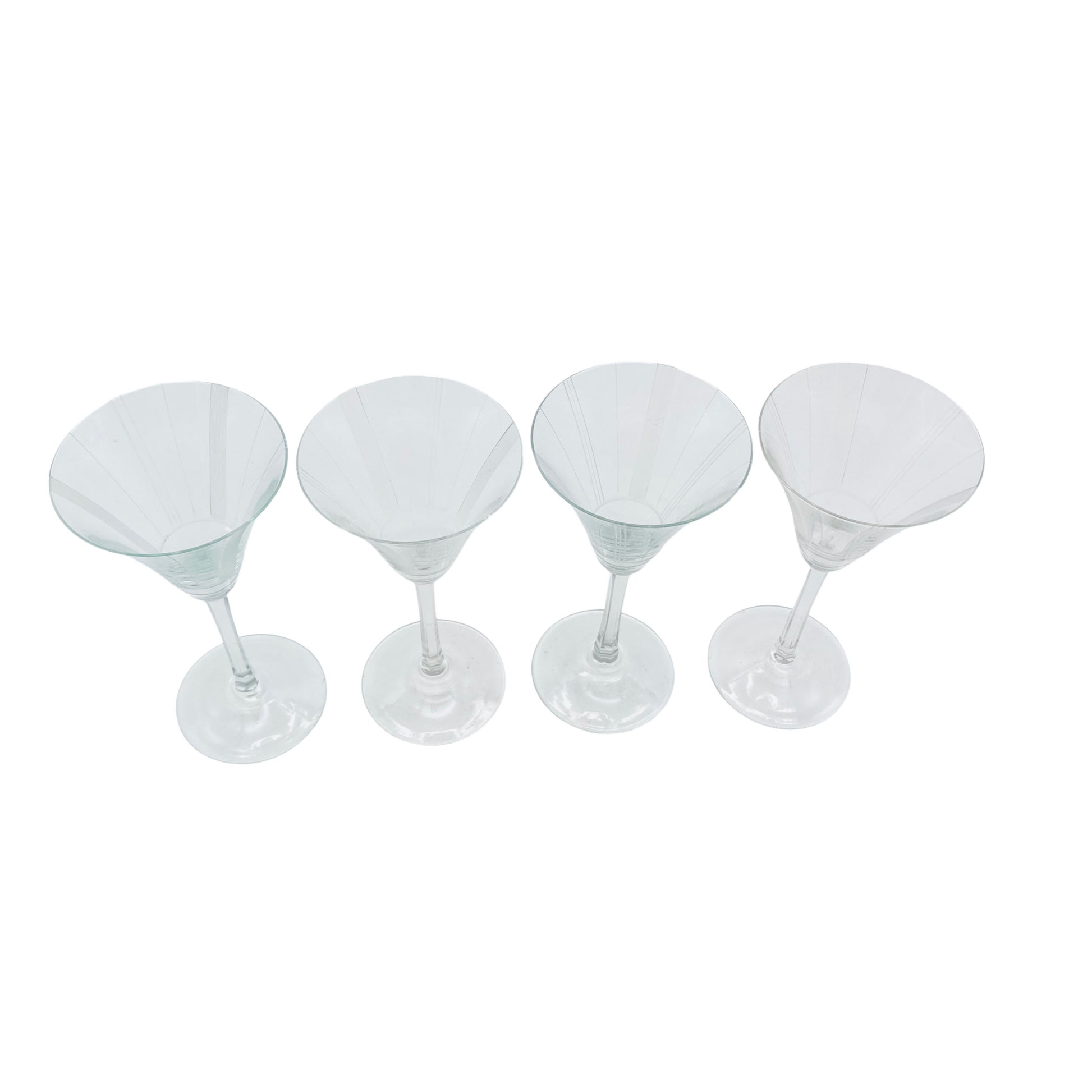 Mid Century Sherrygläser 40er 50er Jahre Vintage Gläser Glas