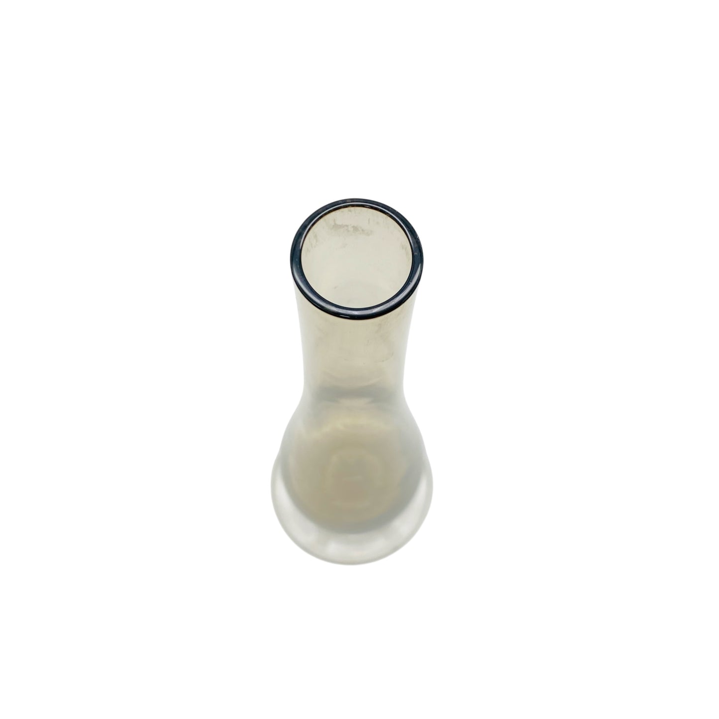 Mid Century Vase in Rauchglas grau Dekoration der 1960er 7190er Jahre aus Glas