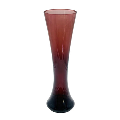 Mid Century Vase lila Glas 50er 60er Jahre Lounge
