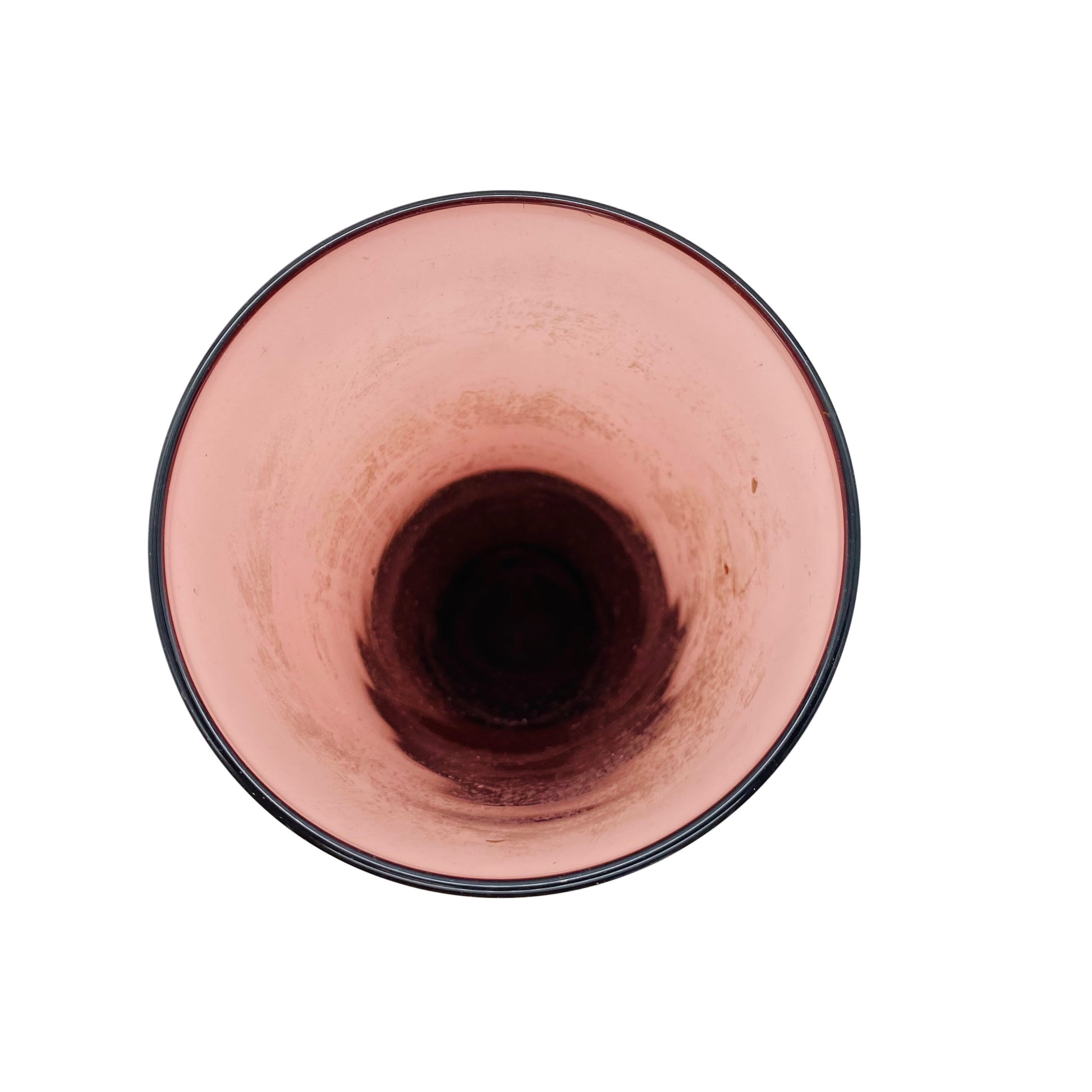 Mid Century Vase lila Glas 50er 60er Jahre Lounge