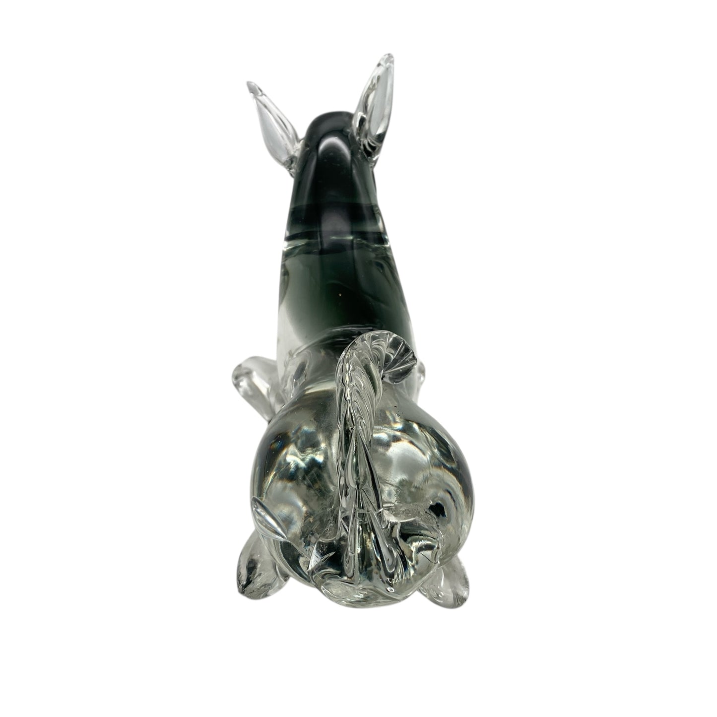 Murano Glas Esel 14 x 18 cm Tierfigur Vintage 50er 60er Jahre Italien Glasfigur