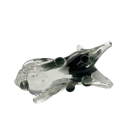 Murano Glas Esel 14 x 18 cm Tierfigur Vintage 50er 60er Jahre Italien Glasfigur