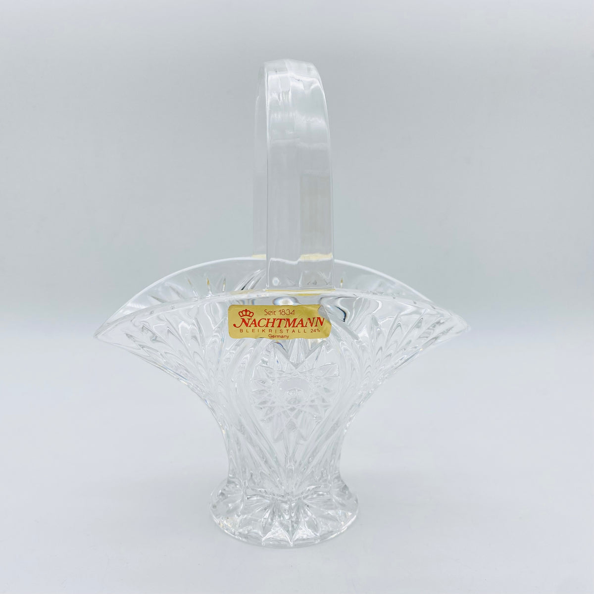 NACHTMANN Schale Korbschale Korb Bleikristall Glas Vintage 70er 80er – Mid Century Lounge