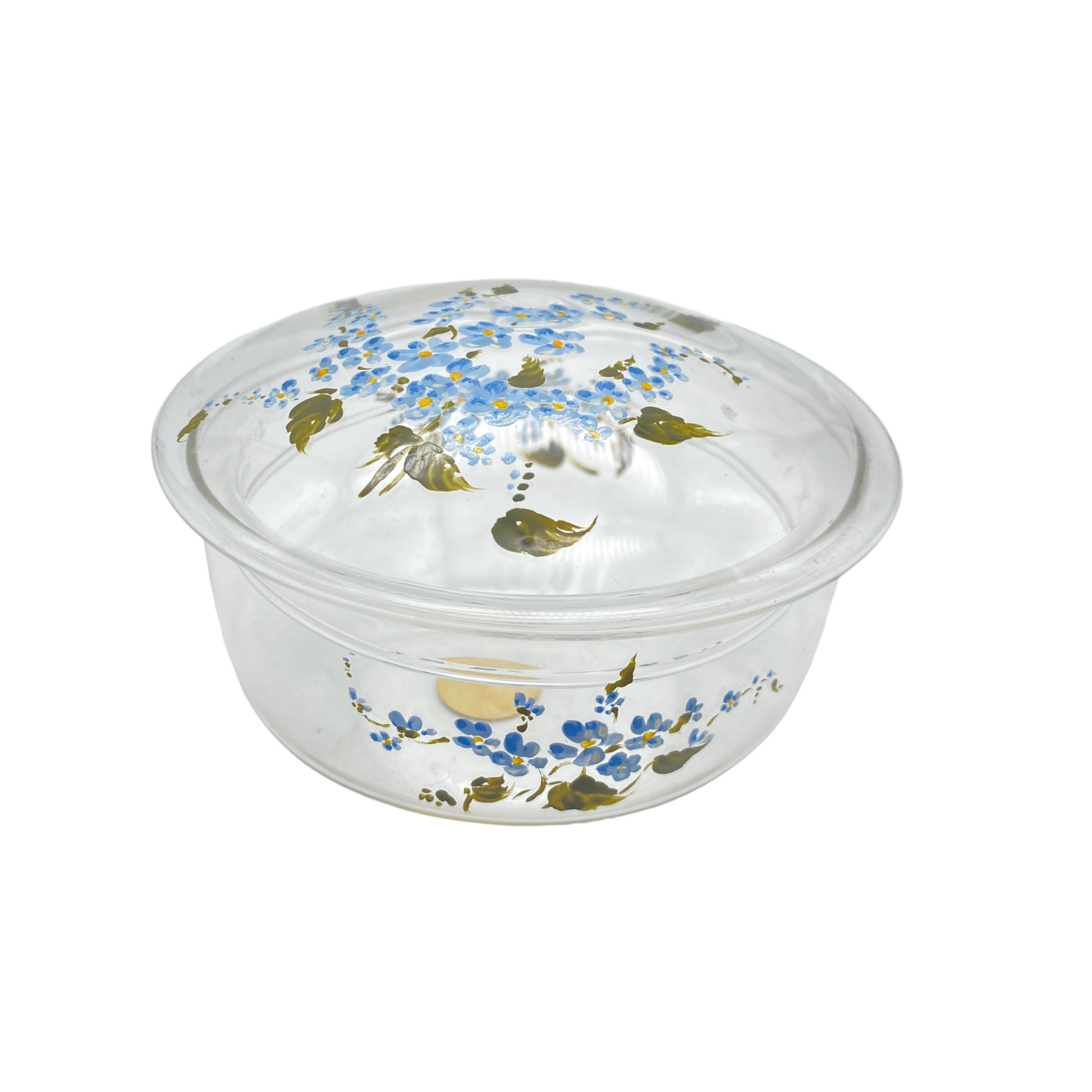 Papavero Glasdose Deckeldose Gla Vintage Prodotti Artigiani Alassio
