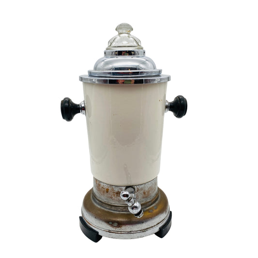 Perkolator Vintage Emaille Metall Chrom 30er 40er 50er Jahre Mid Century