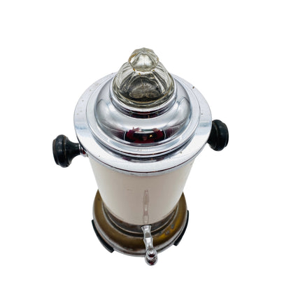 Perkolator Vintage Emaille Metall Chrom 30er 40er 50er Jahre Mid Century
