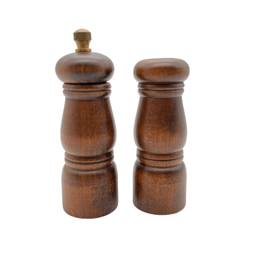 Pfeffermühle und Salzstreuer Holz Vintage 60er 70er Jahre