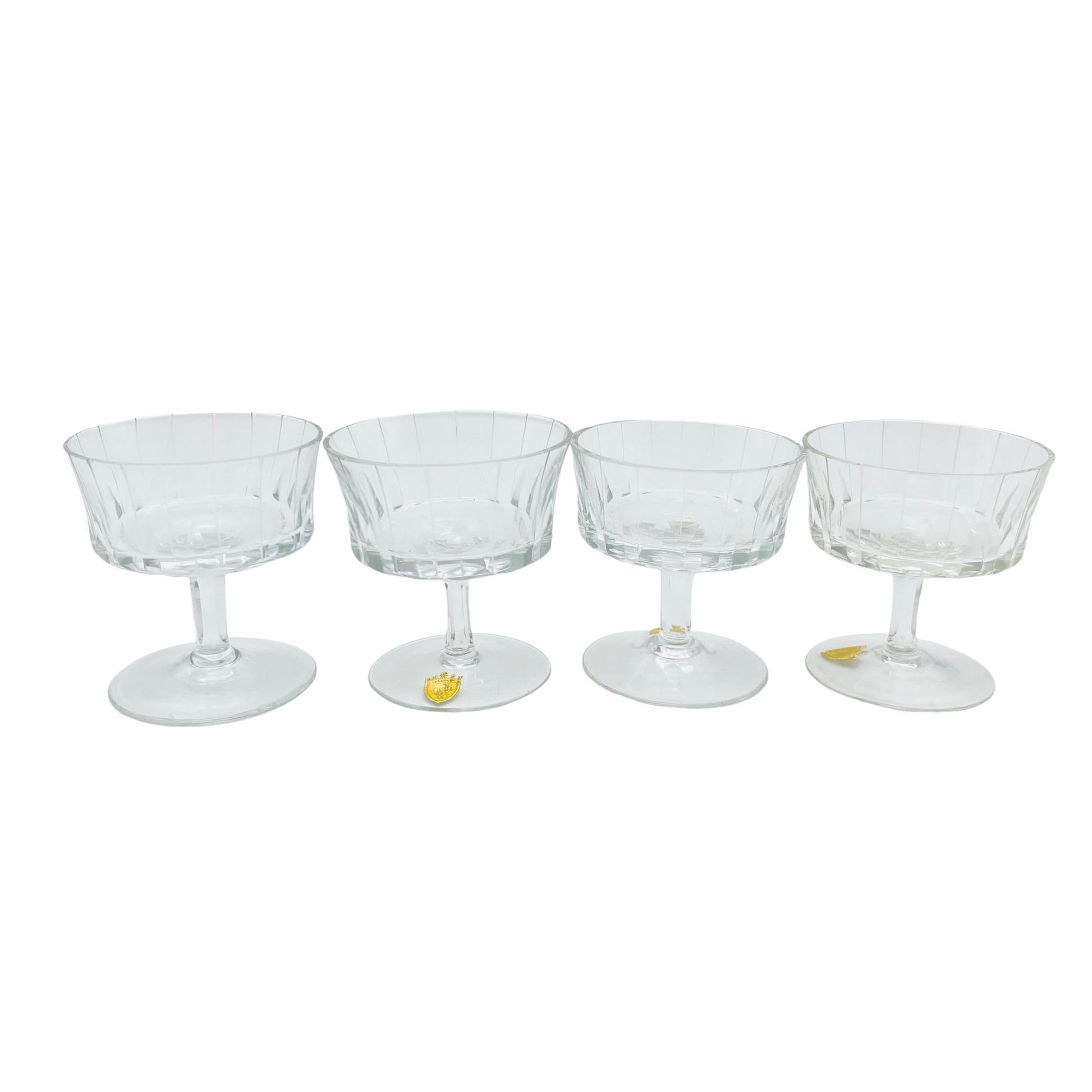 Poschinger Likörgläser Schnapsgläser beschliffen 50er 60er Mid Century Vintage