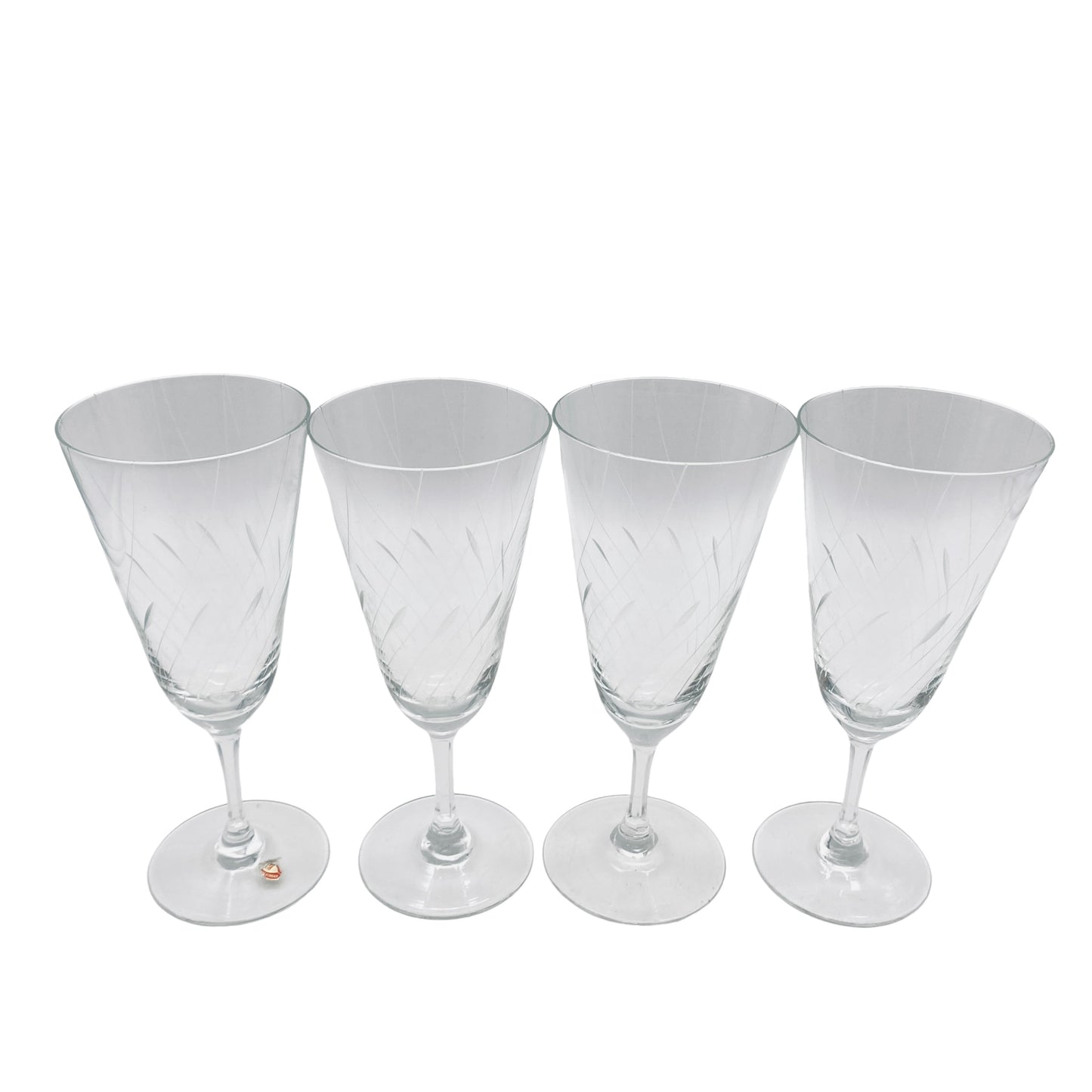 Poschinger Sektgläser 50er 60er beschliffen Vintage Gläser Glas