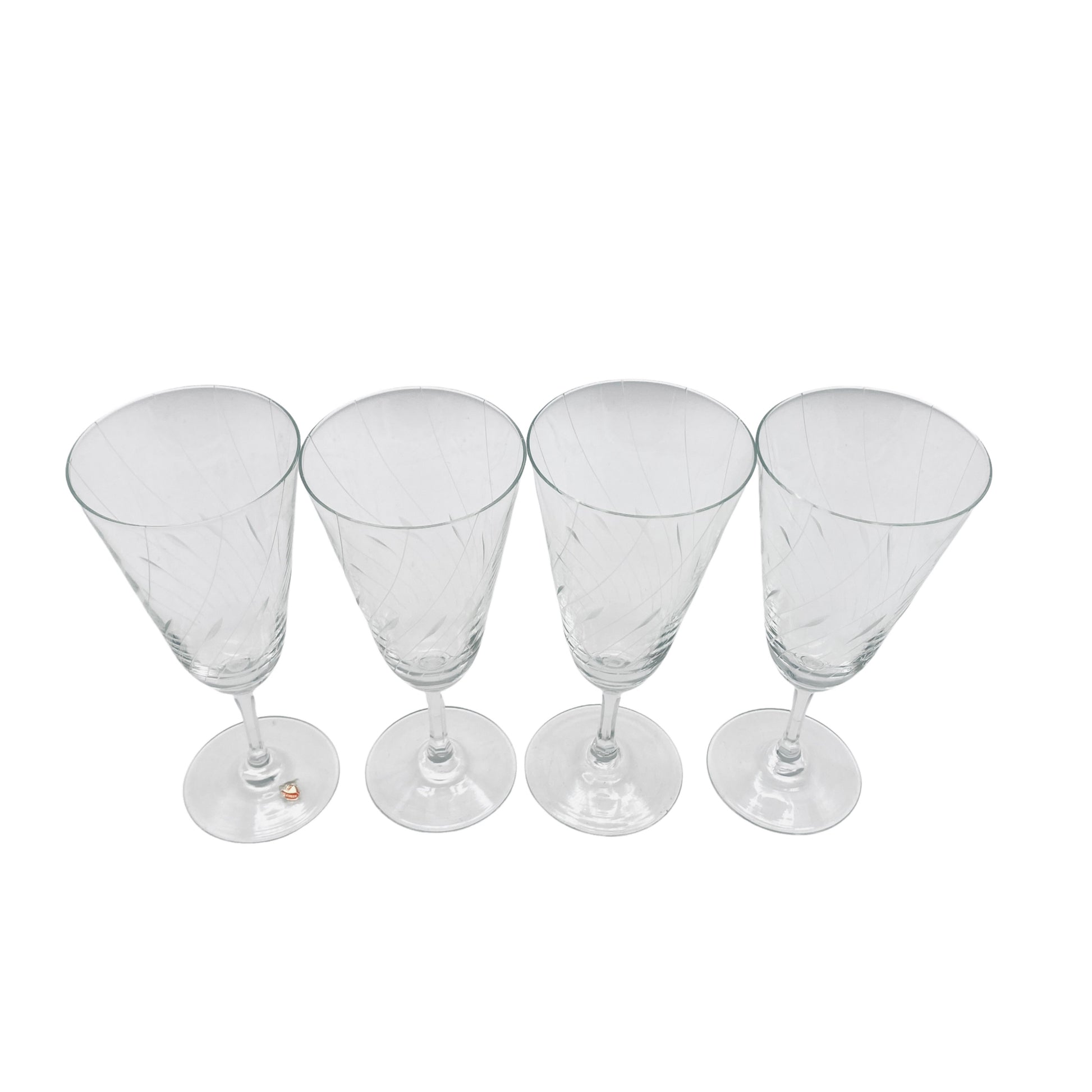 Poschinger Sektgläser 50er 60er beschliffen Vintage Gläser Glas