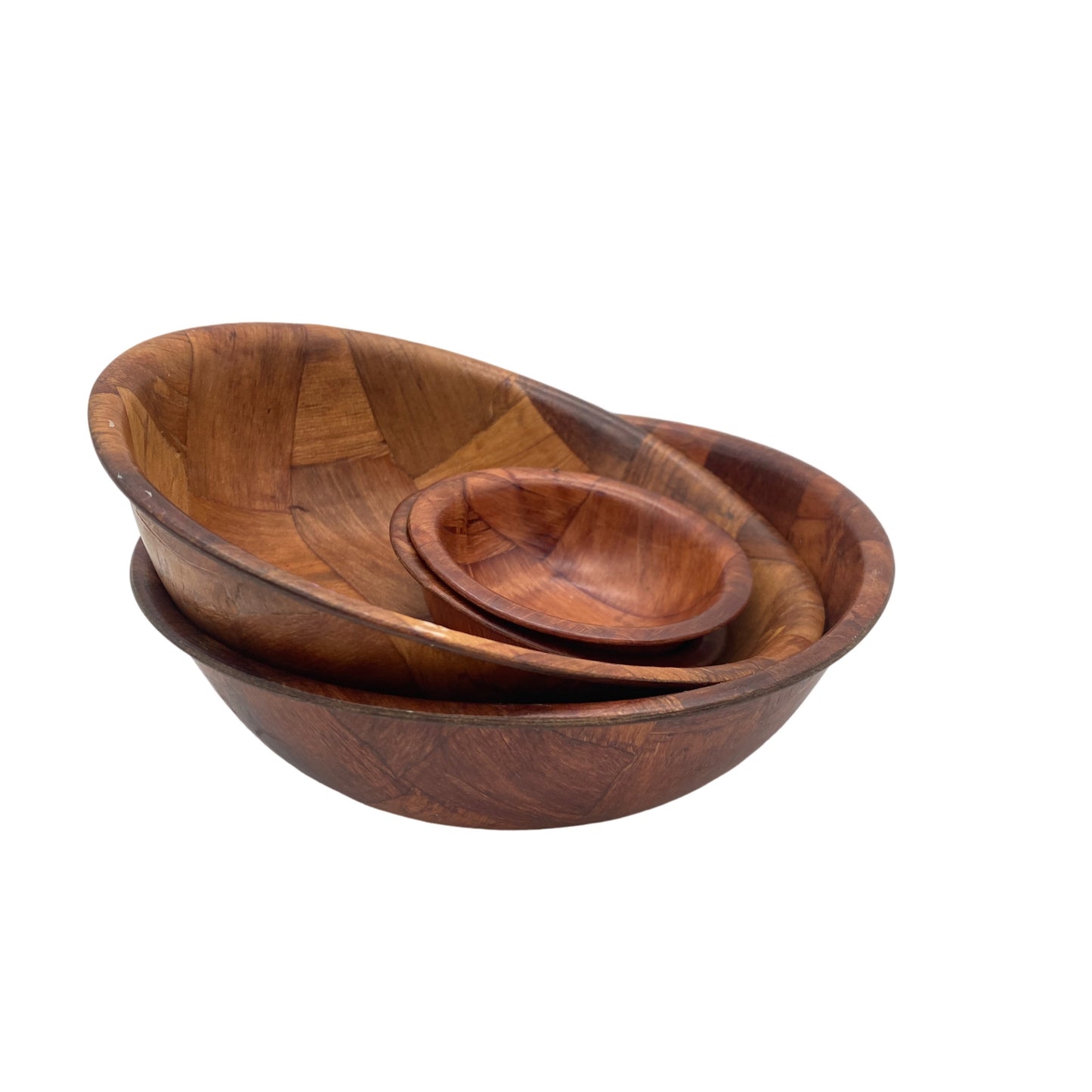 Pressholz Schalen Set Vintage 60er Mid Century Lounge Holz