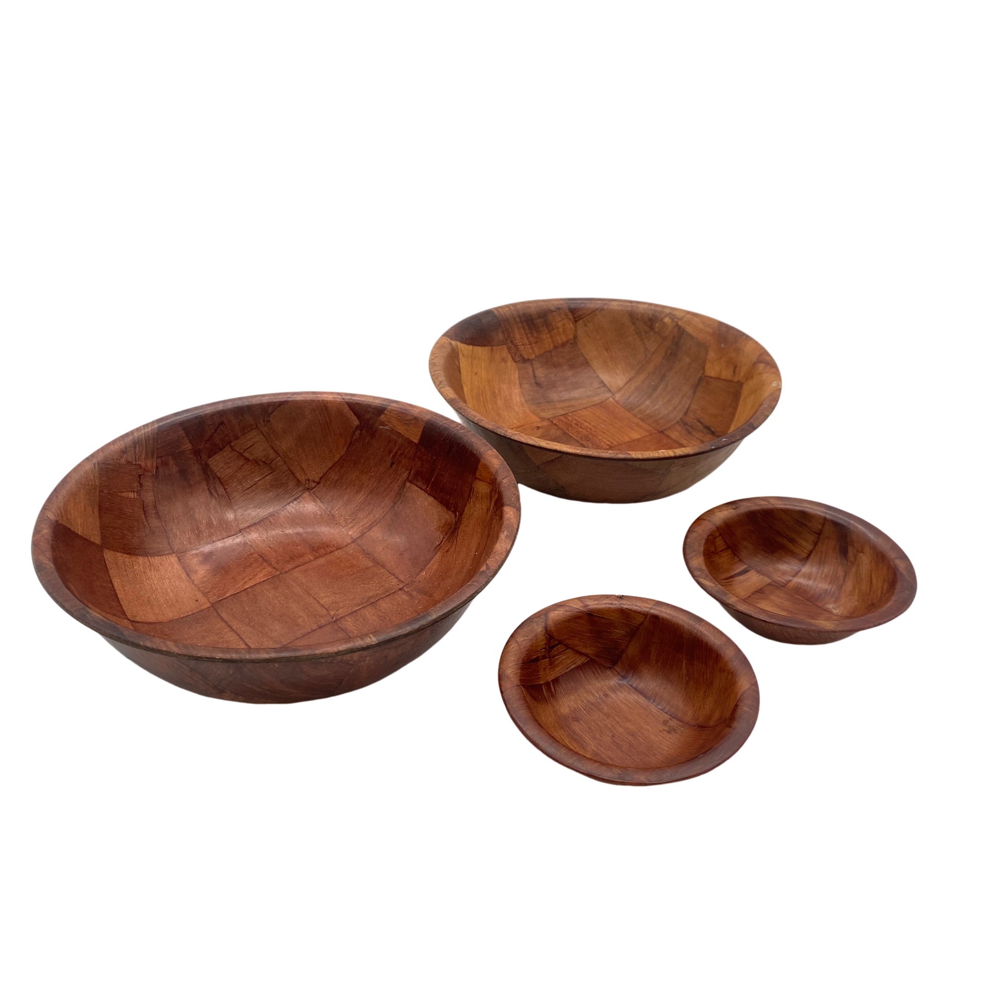 Pressholz Schalen Set Vintage 60er Mid Century Lounge Holz