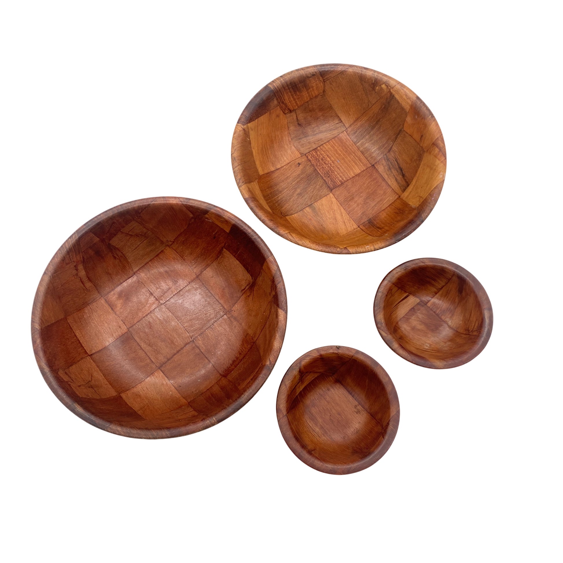 Pressholz Schalen Set Vintage 60er Mid Century Lounge Holz