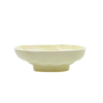 Puddingform Keramik weiß creme Ente schwimmend 50er 60er Backform Vintage Dekoration