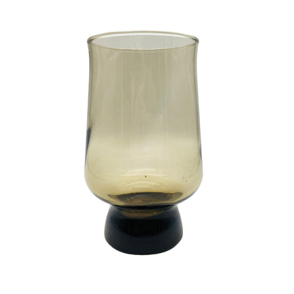 Rauchglas Vase Vintage 70er Jahre Blumenvase