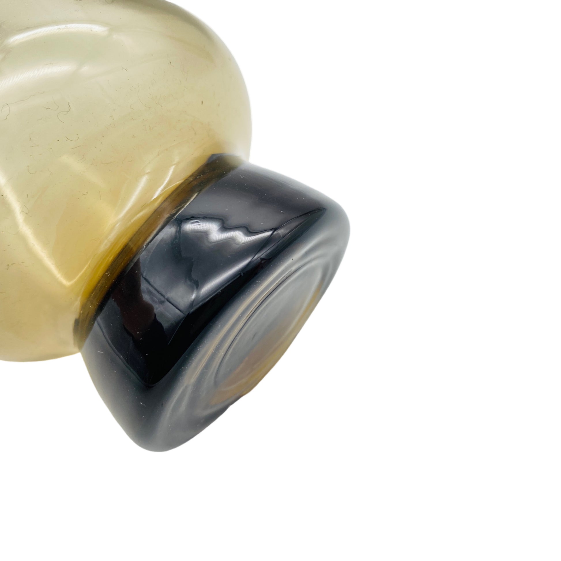 Rauchglas Vase Vintage 70er Jahre Blumenvase