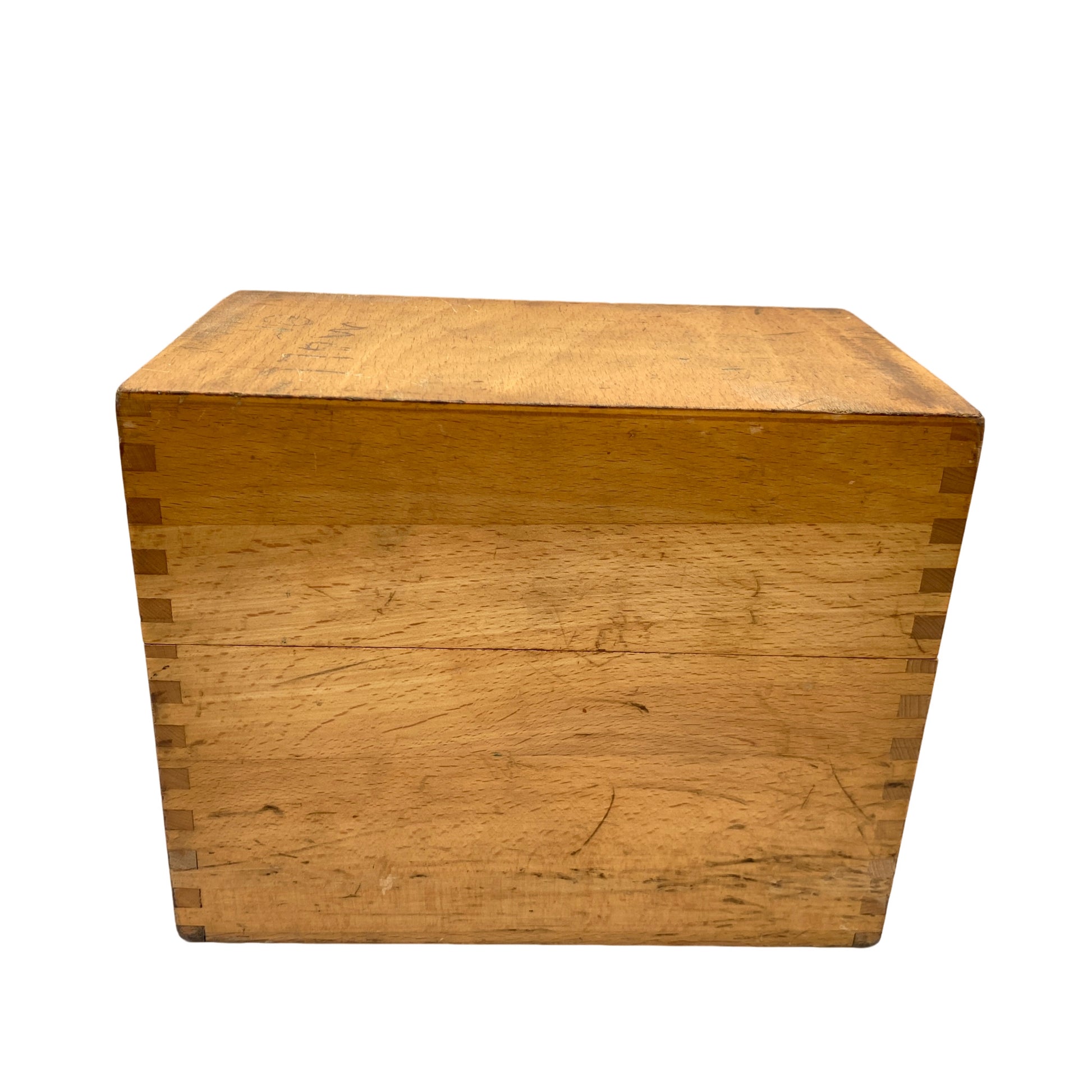 Registerbox Karteikartenbox Karteikasten Registerkasten Holz Vintage Mid Century