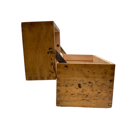Registerbox Karteikartenbox Karteikasten Registerkasten Holz Vintage Mid Century