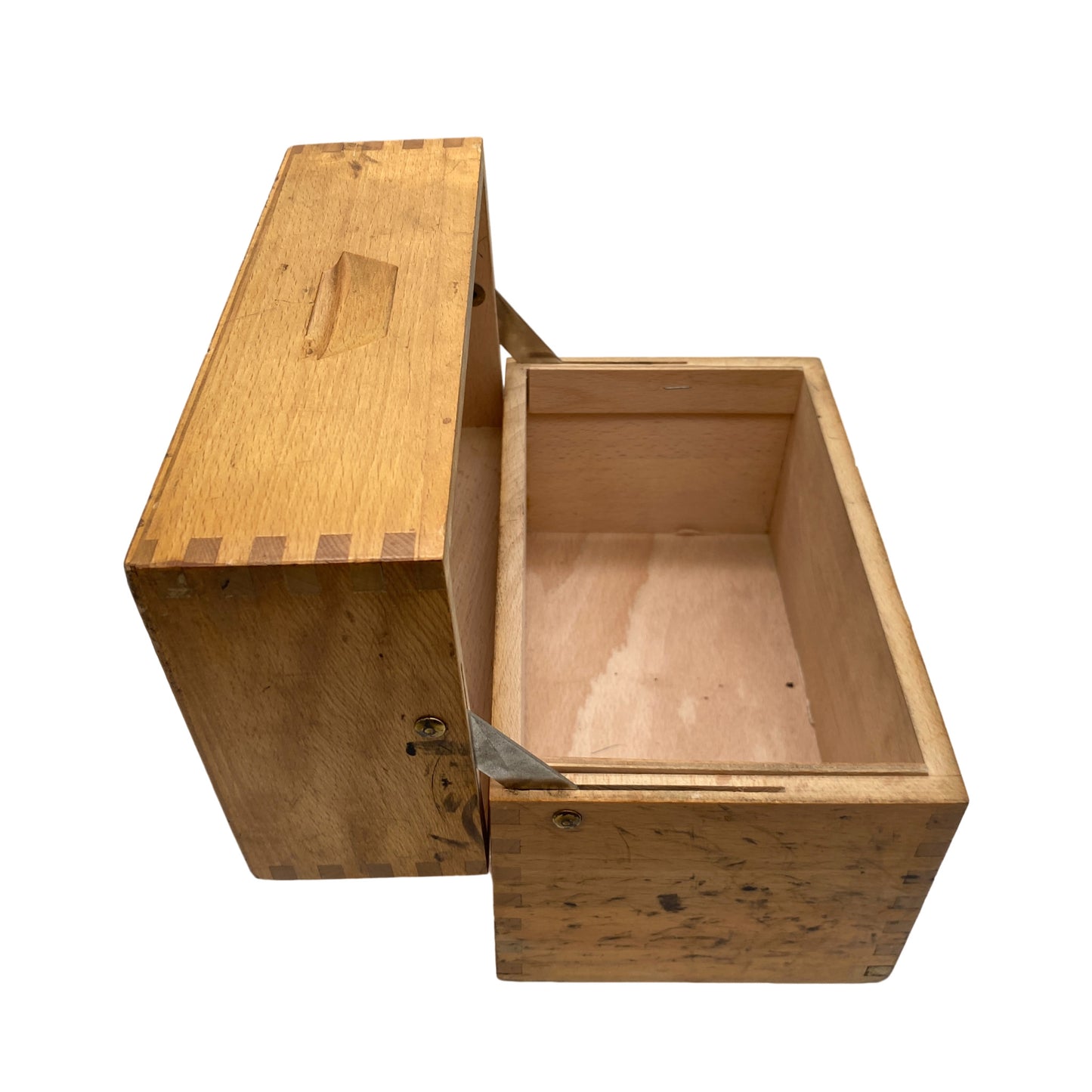 Registerbox Karteikartenbox Karteikasten Registerkasten Holz Vintage Mid Century