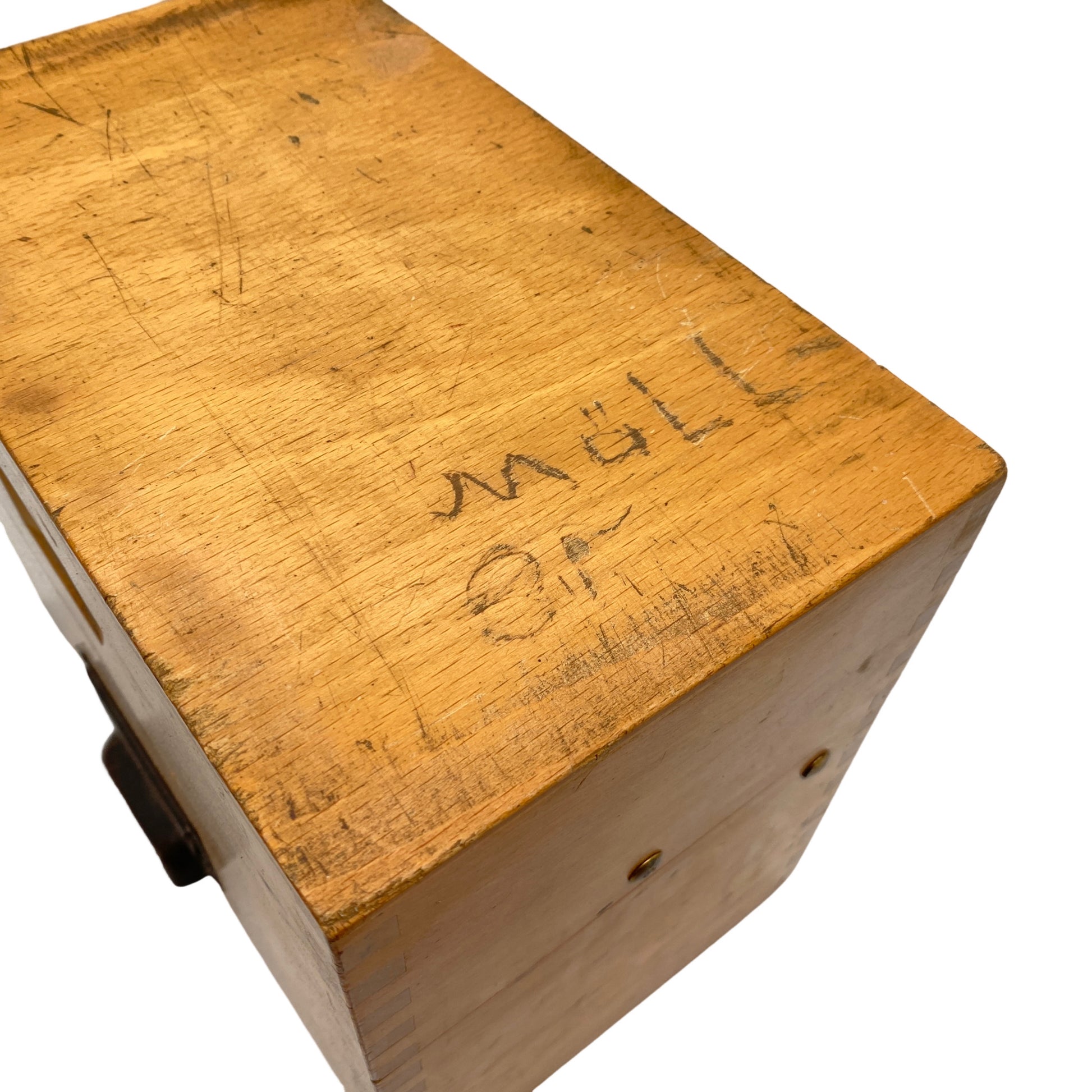 Registerbox Karteikartenbox Karteikasten Registerkasten Holz Vintage Mid Century