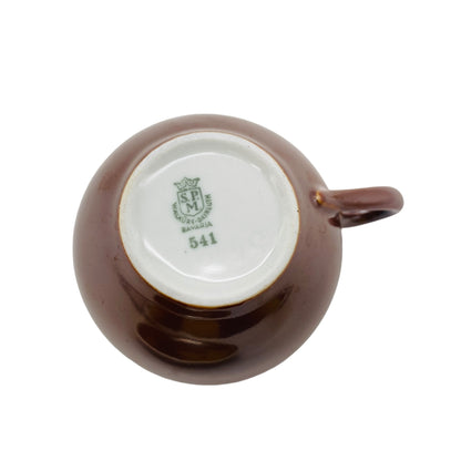 S.P.M. Walküre Bavaria Porzellan Teeservice braun irisierend 50er 60er Jahre Vintage