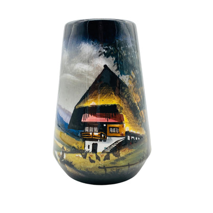 SMF Schramberg Keramik Vase Nr 2820 handbemalt Schwarzwald Vintage 60er 70er Jahre