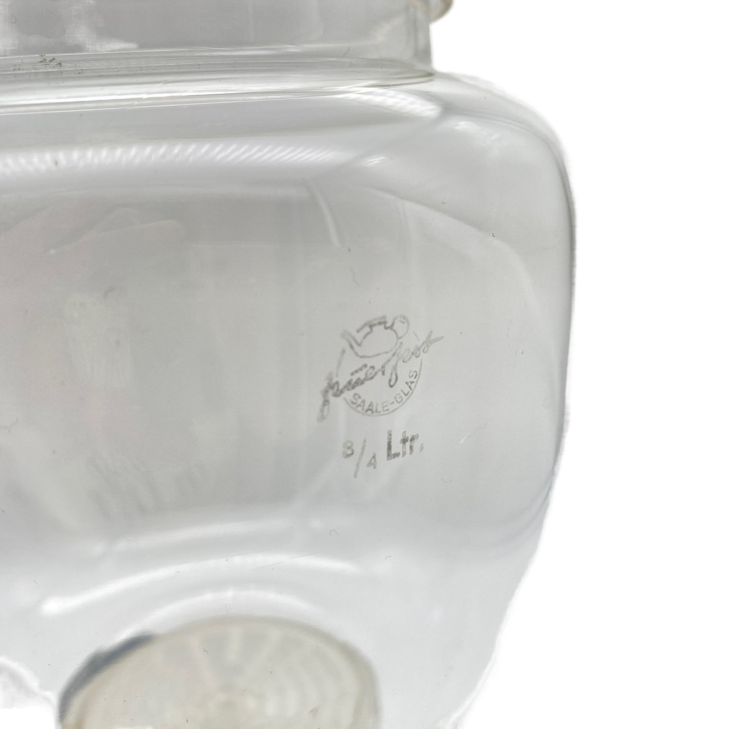 Saale Glas feuerfest Kaffeemaschine 3/4 Liter Kaffeebereiter Vintage