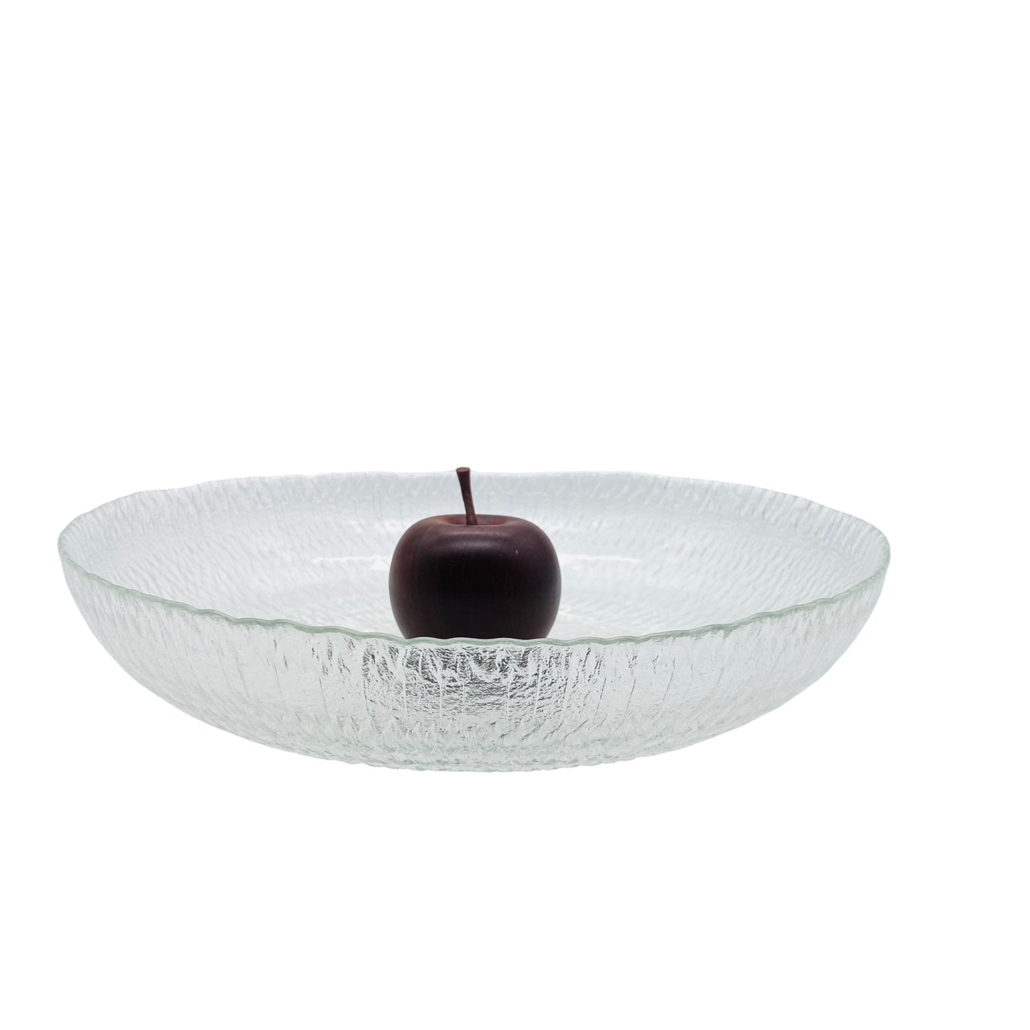 Schale Glas Obstschale Vintage 60er 70er Strukturdekor