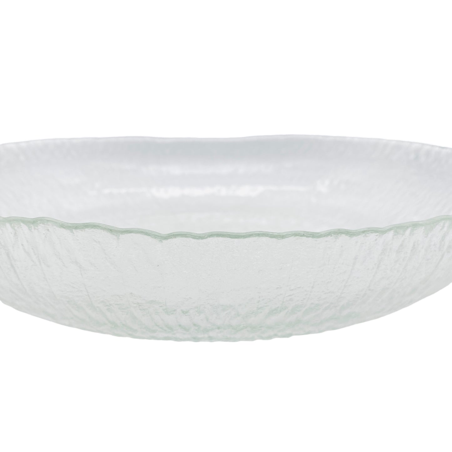 Schale Glas Obstschale Vintage 60er 70er Strukturdekor