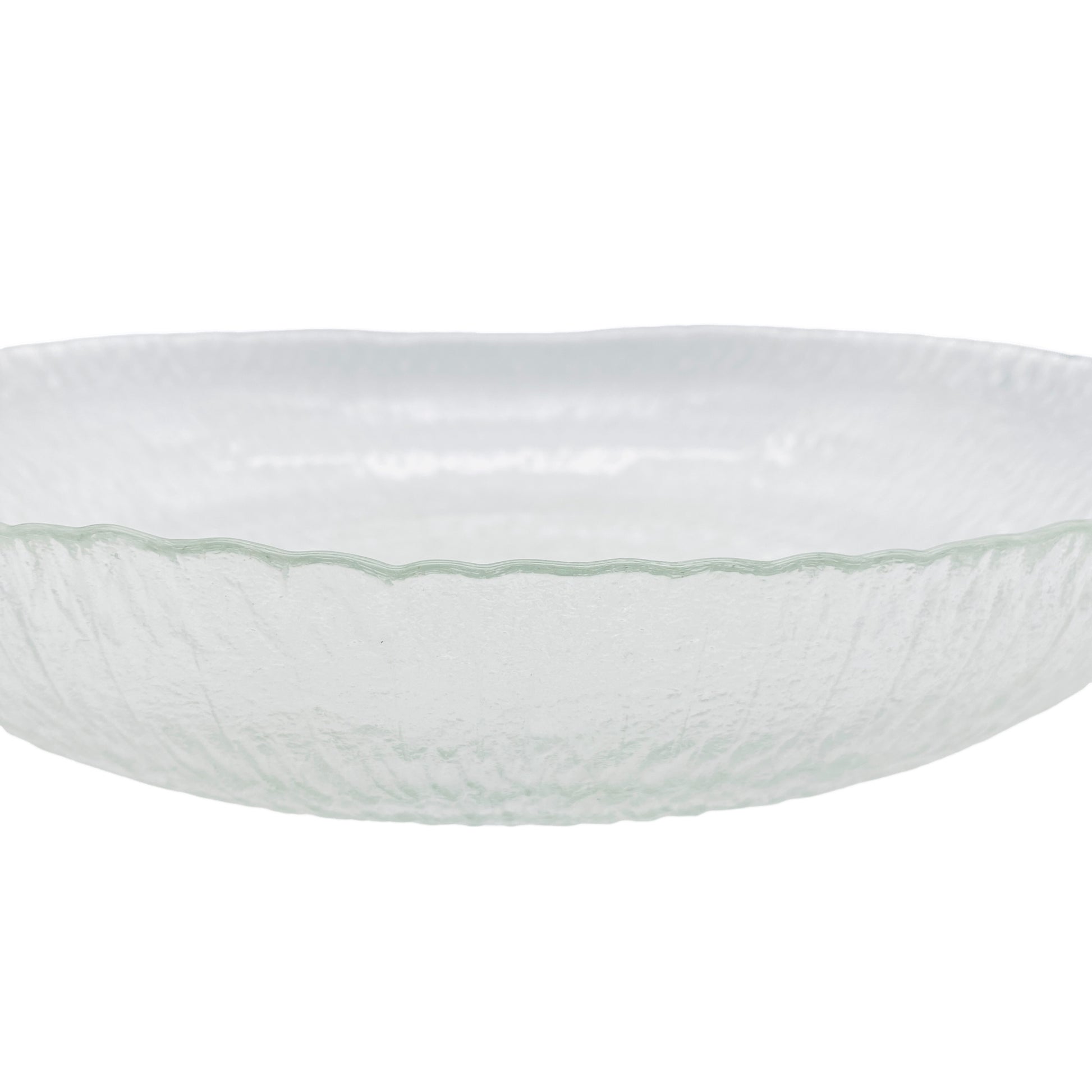 Schale Glas Obstschale Vintage 60er 70er Strukturdekor