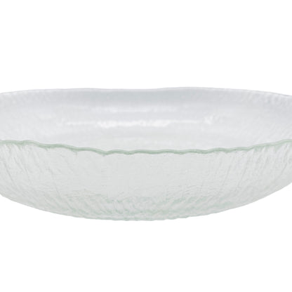 Schale Glas Obstschale Vintage 60er 70er Strukturdekor