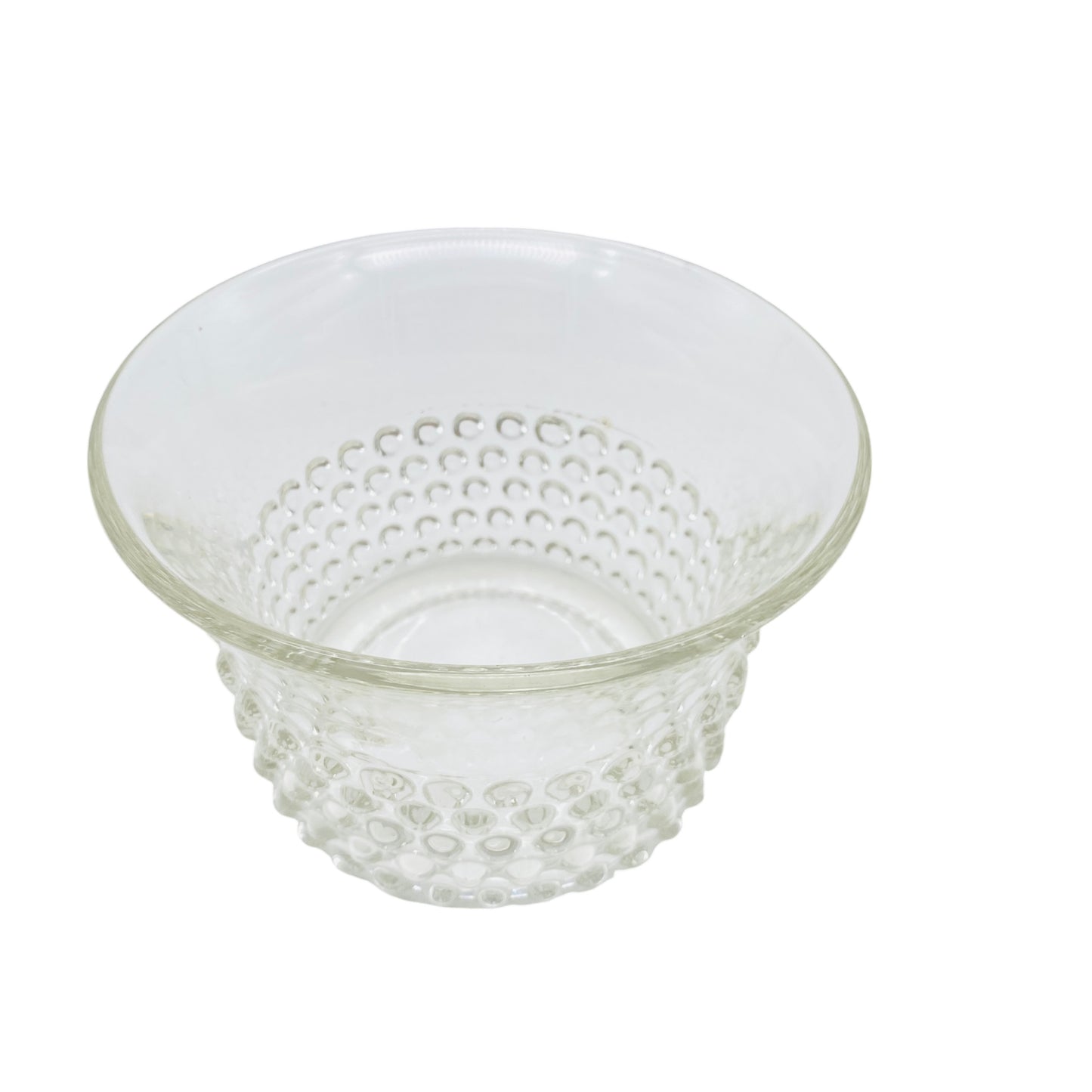 Schale Glas transparent Noppen 60er 70er Vintage Mid Century Lounge