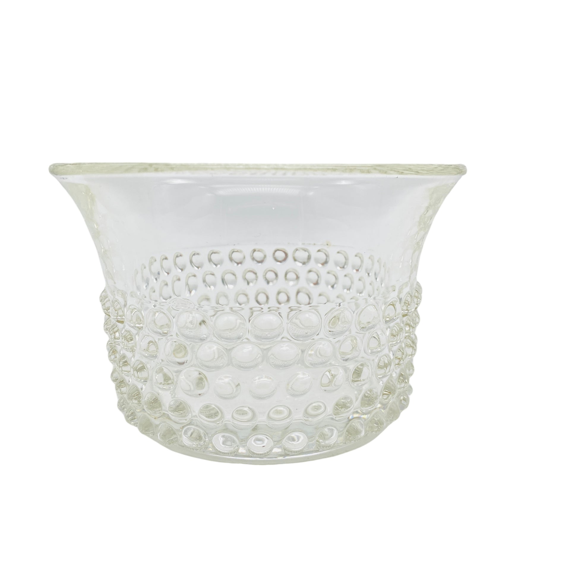 Schale Glas transparent Noppen 60er 70er Vintage Mid Century Lounge