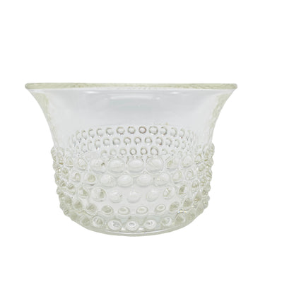 Schale Glas transparent Noppen 60er 70er Vintage Mid Century Lounge